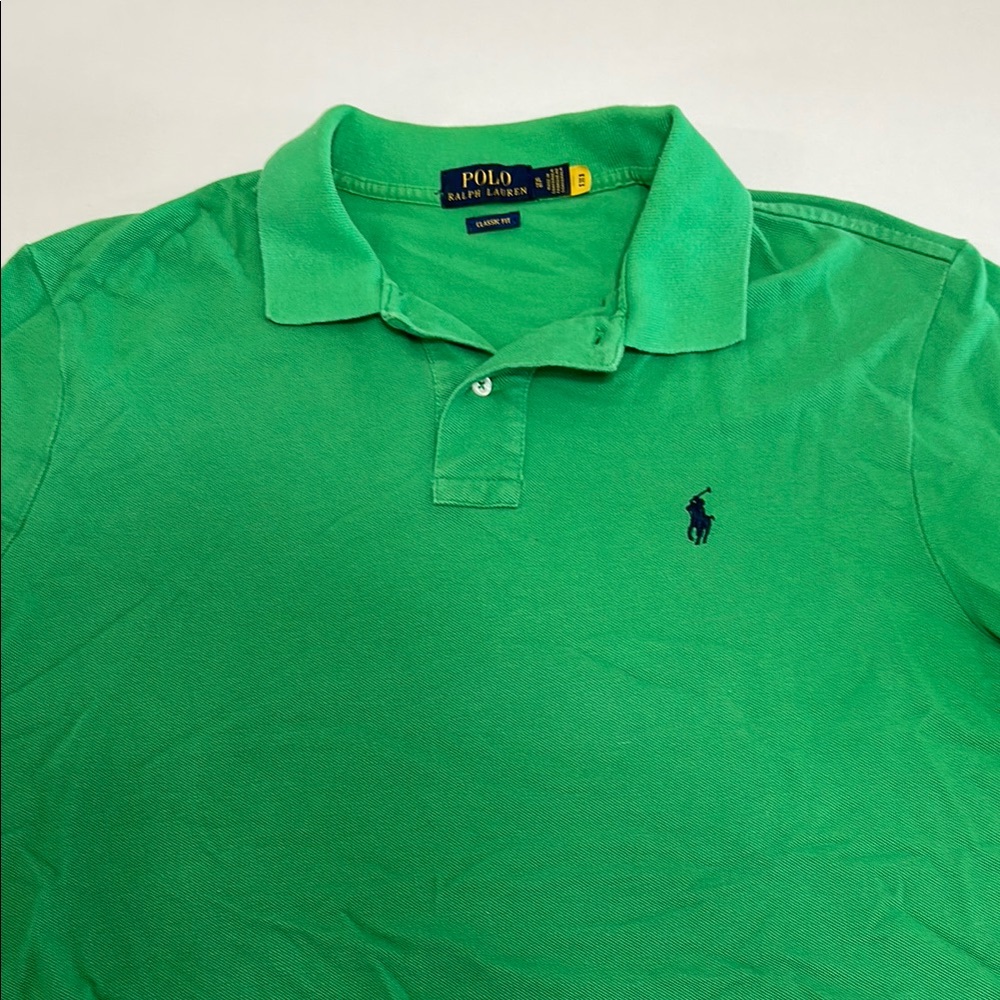 Polo by Ralph Lauren Green Polo Shirt with Iconic Logo
